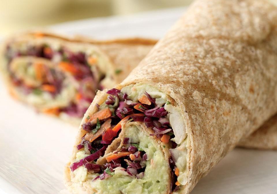 Creamy Avocado & Black Bean Wrap