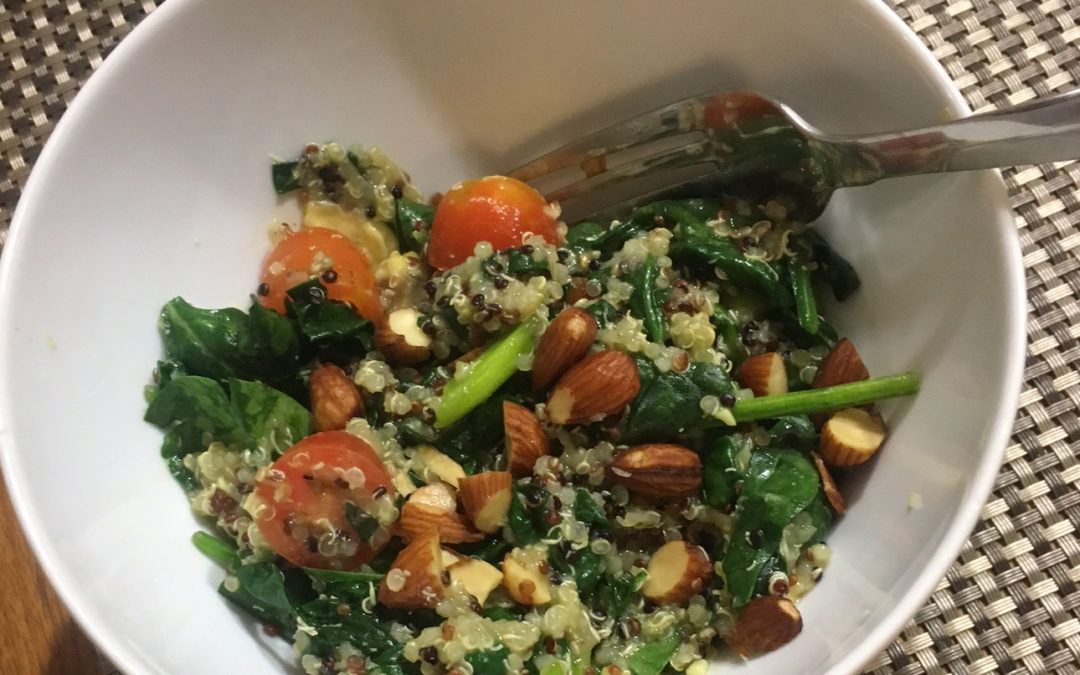 Quinoa, Tomato and Spinach Salad