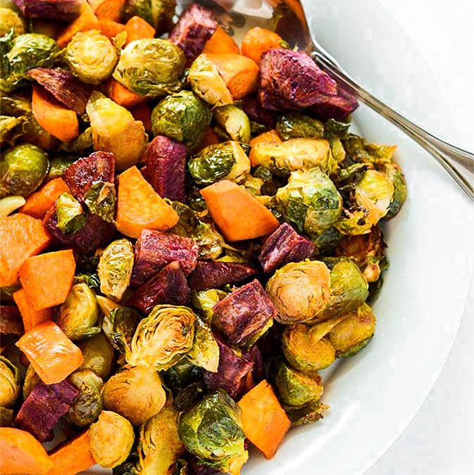 Roasted Vegetables with Balsamic Vinegar and Italian Seasoning