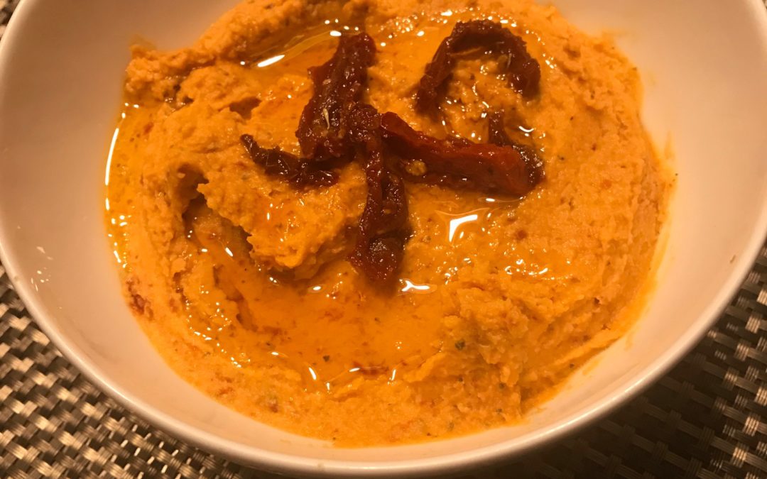 Sun Dried Tomato Hummus – Without Tahini