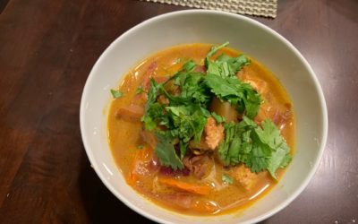 Thai Curry Coconut Soup with Tofu