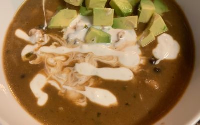 Peruvian Style Black Bean Chicken Soup