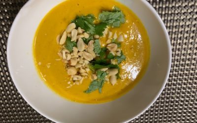 PEANUT, CARROT & SWEET POTATO SOUP