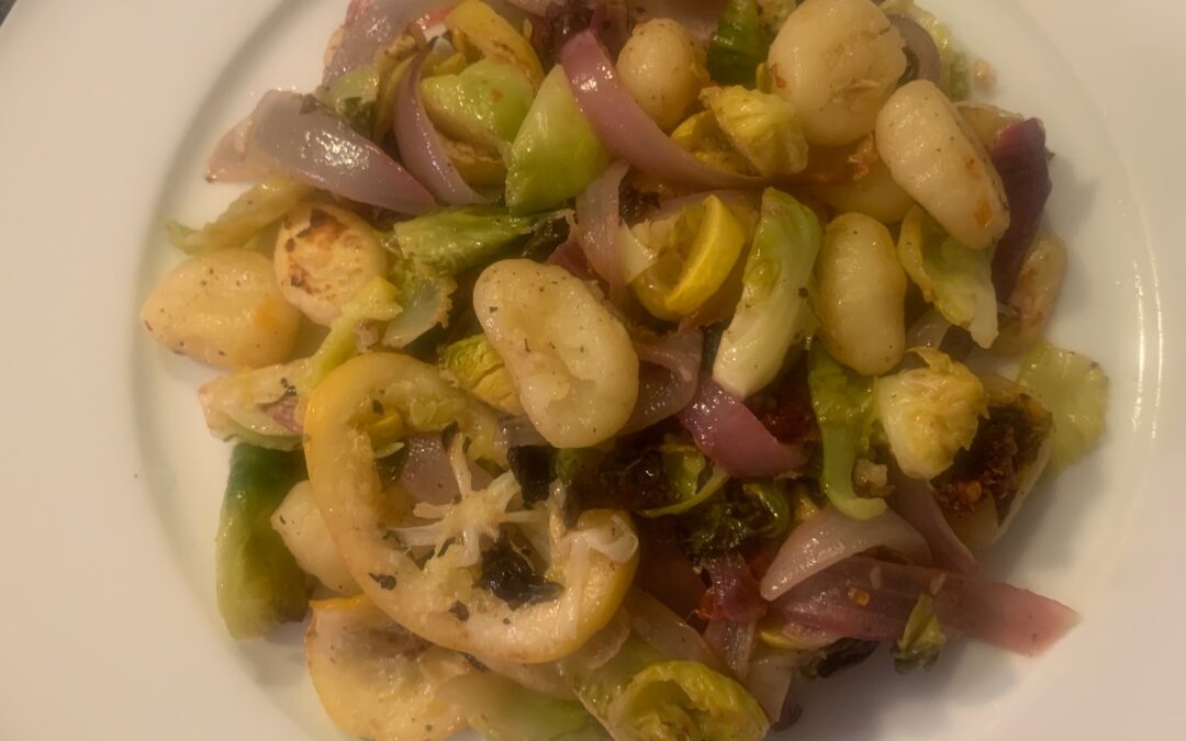 Roasted Gnocchi & Vegetables, with Meyer Lemon Vinaigrette