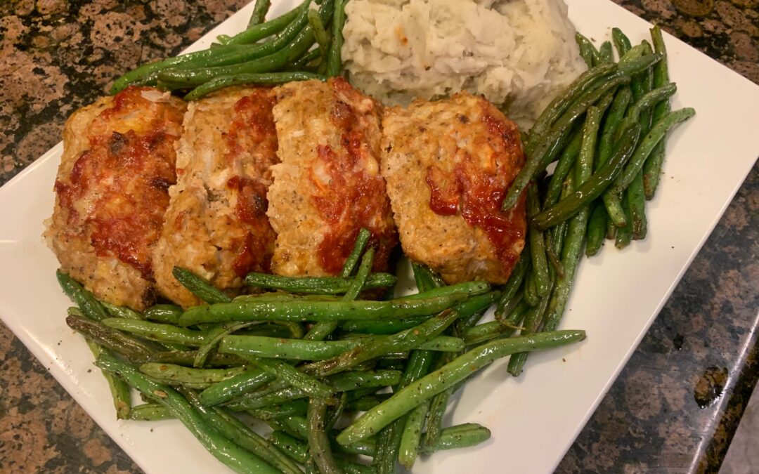 Sheet pan Turkey Meatloaf Dinner