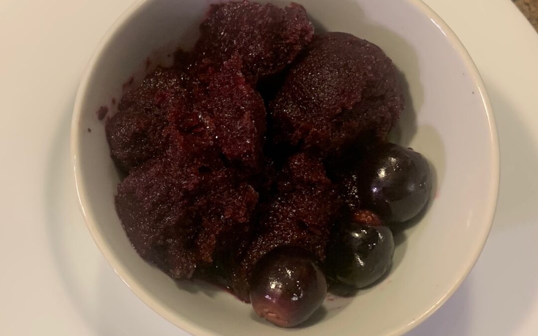 Roasted Grape Sorbet